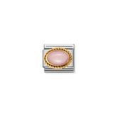 Nomination Comp, Classic EDELSTEINE Edelstahl, RANDELUNG 18-K-Gold (22_OPAL ROSA)